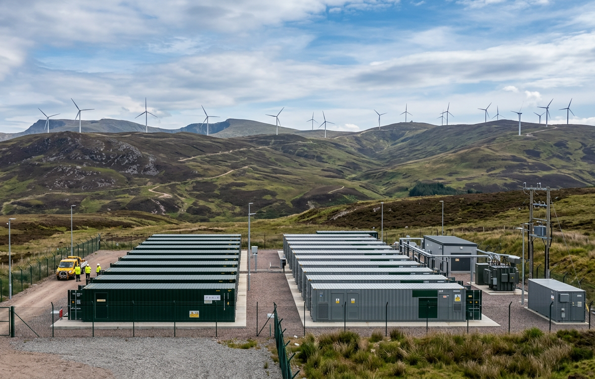 BESS and Wind Farm Image